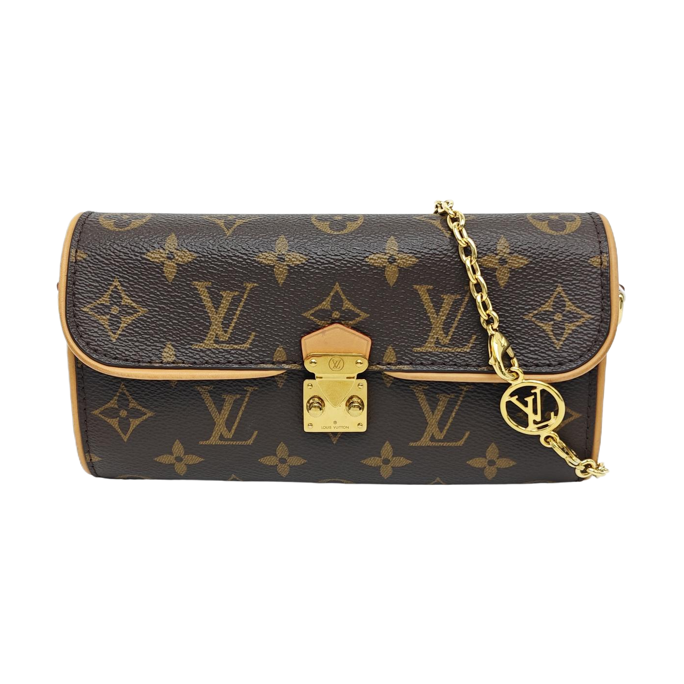 Pochette Camille Monogram Coated Canvas Brown