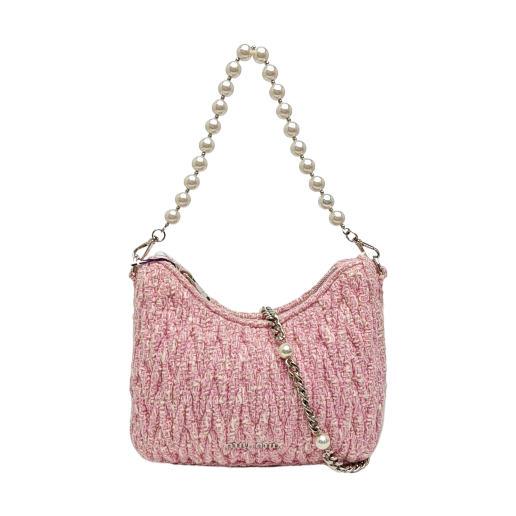 Fabric Shoulder Bag Pink