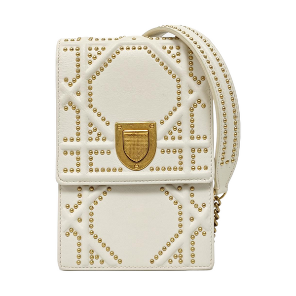 Diorama Cannage Calfskin White