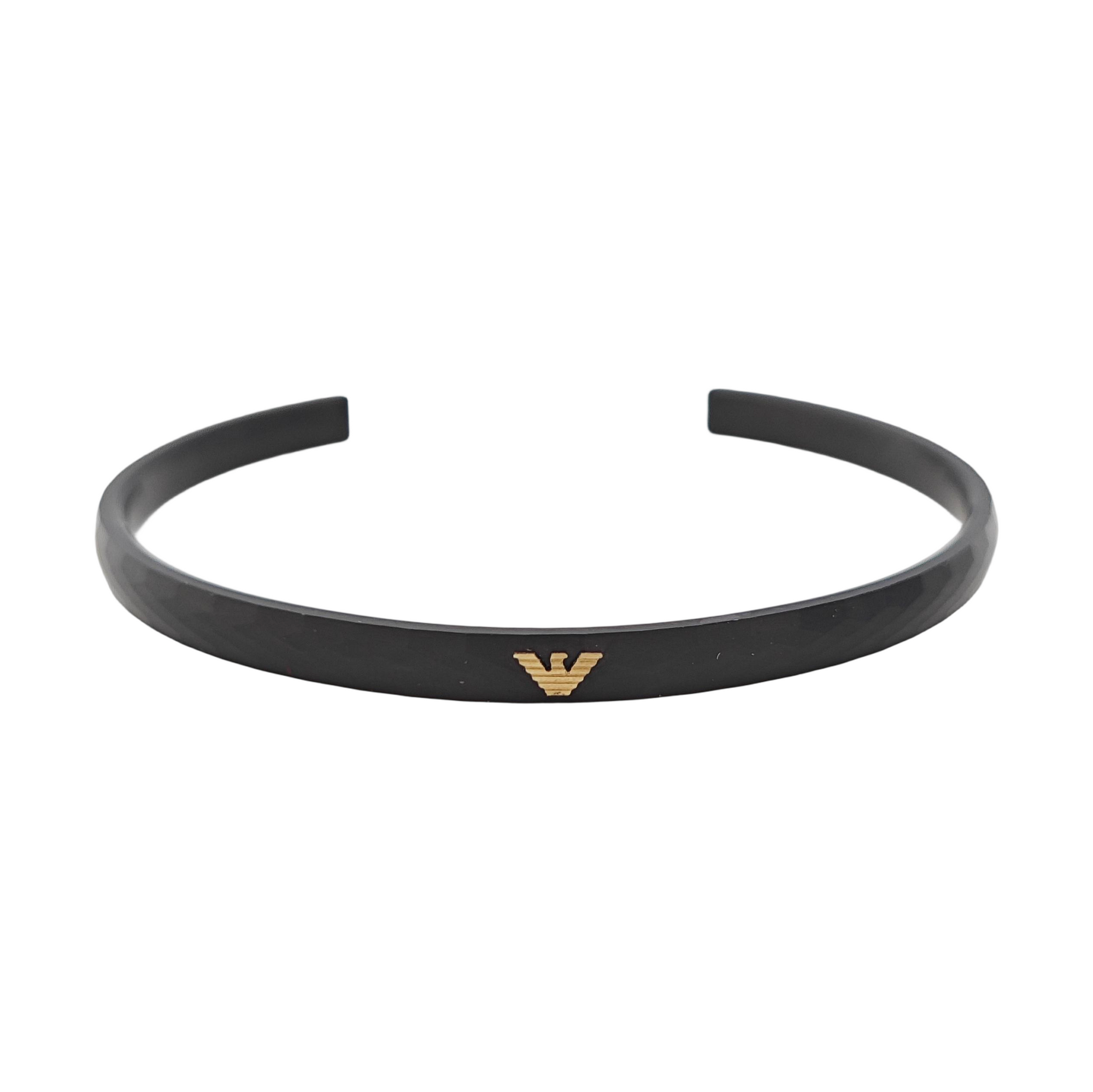 Steel Black Bangle