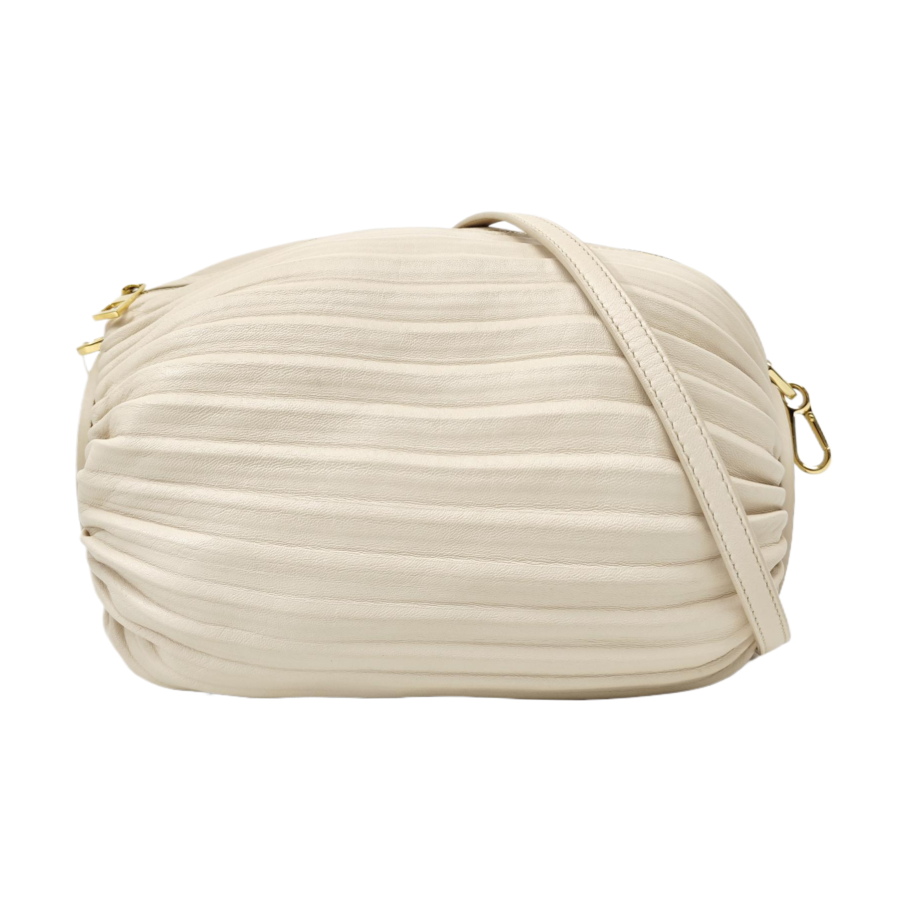 Nest Backet Calfskin White