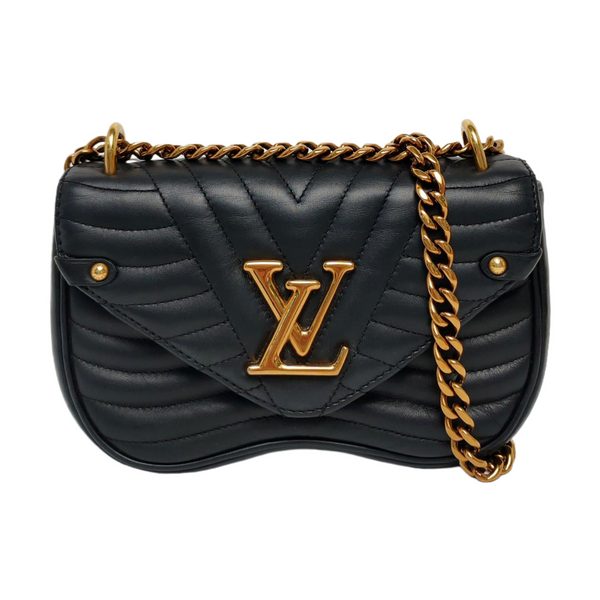NEW WAVE PM Quilted Calfskin Black