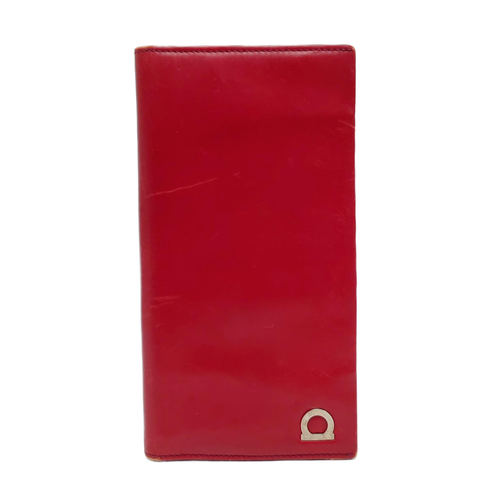 Authenticated pre-owned  Gancini Calfskin Red Wallet - Wallet at Looply