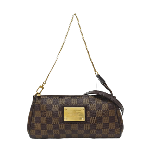 EVA Damier Ebene Coated Canvas Brown