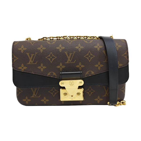 MARCEAU Monogram Coated Canvas Brown