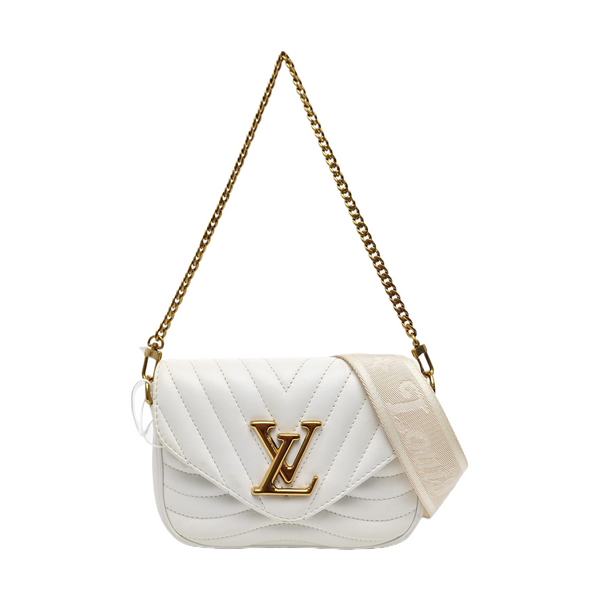 NEW WAVE Quilted Calfskin White