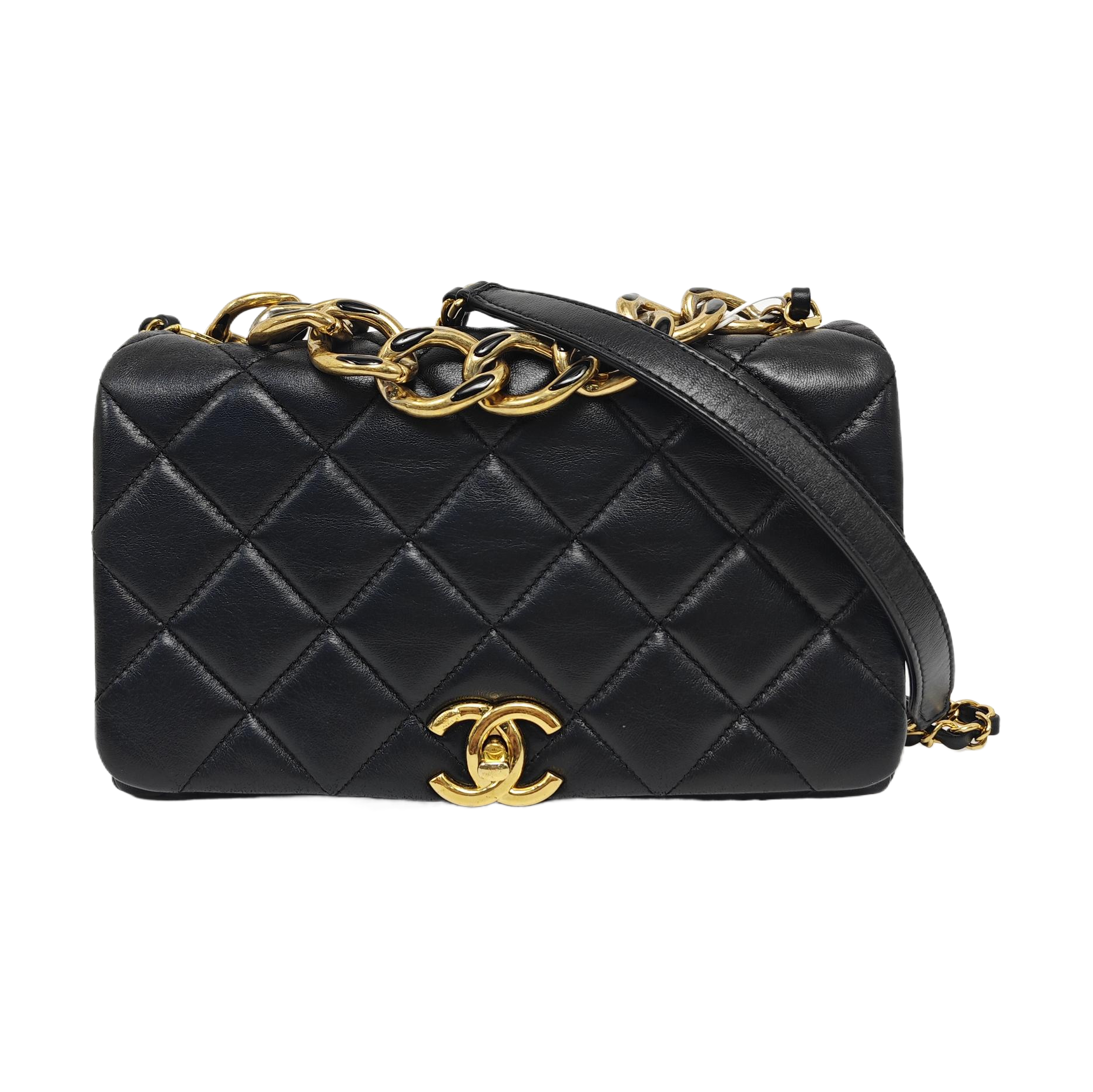Quilted Lambskin Medium Black