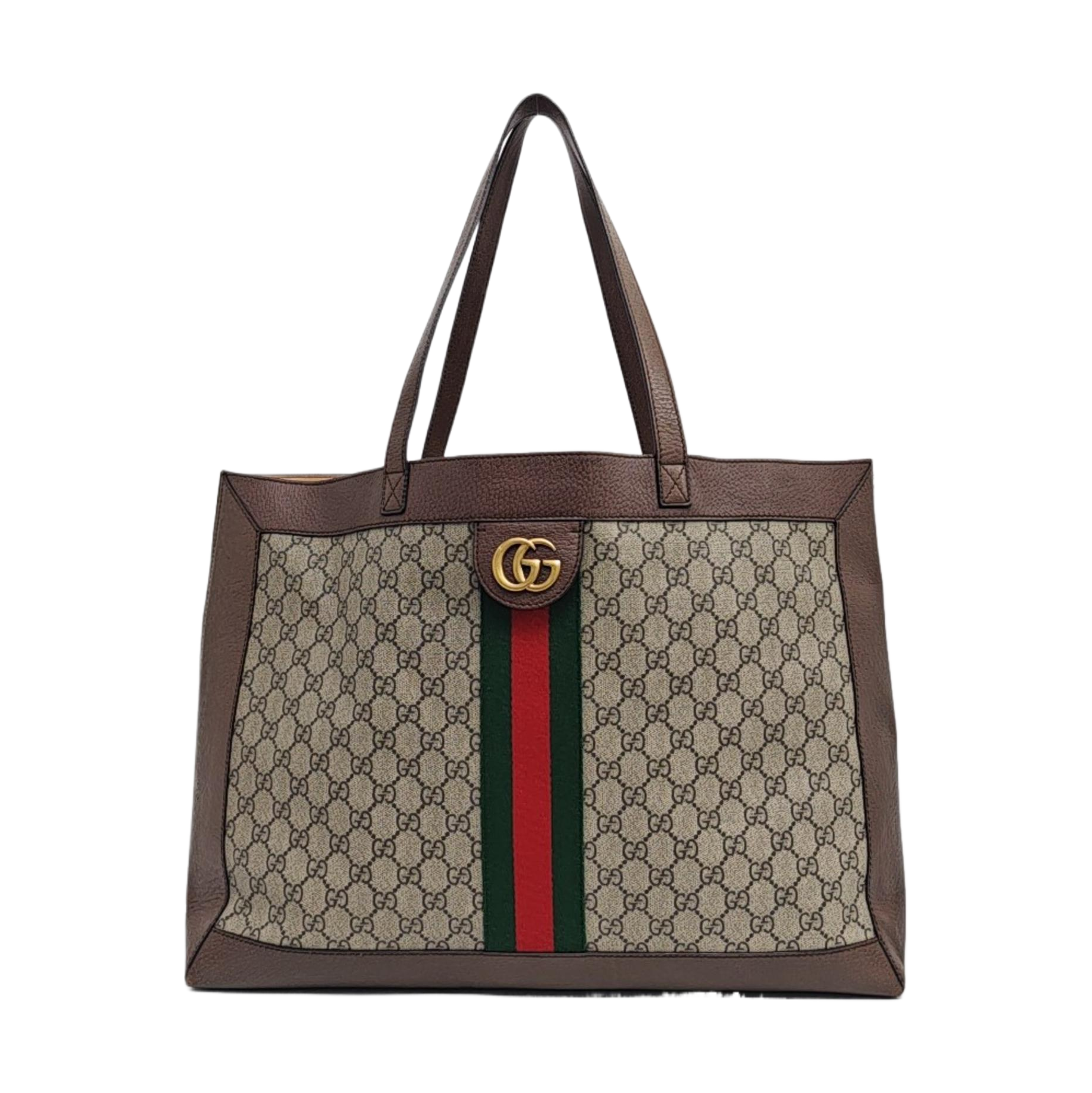 Ophidia Medium Monogram Coated Canvas Beige