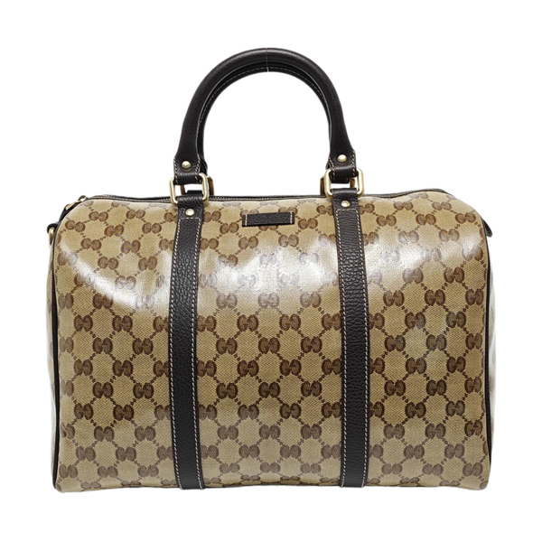 Joy Monogram Coated Canvas Beige