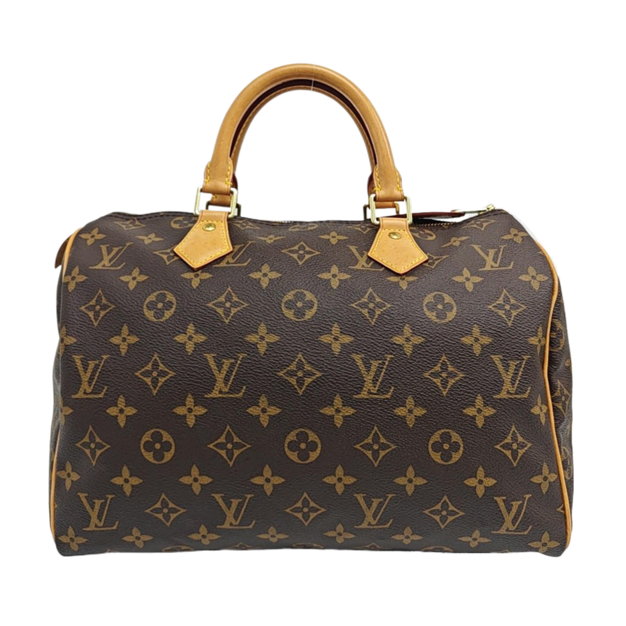 SPEEDY 30 Monogram Coated Canvas Brown