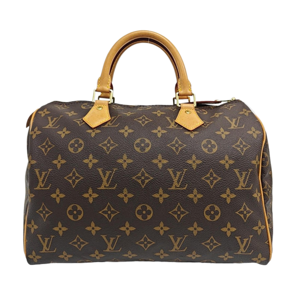 SPEEDY 30 Monogram Coated Canvas Brown