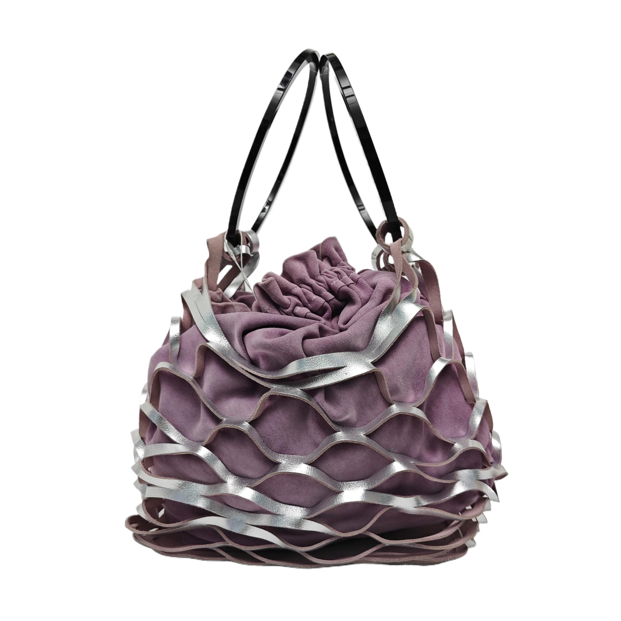 Special Material Shoulder Bag Purple