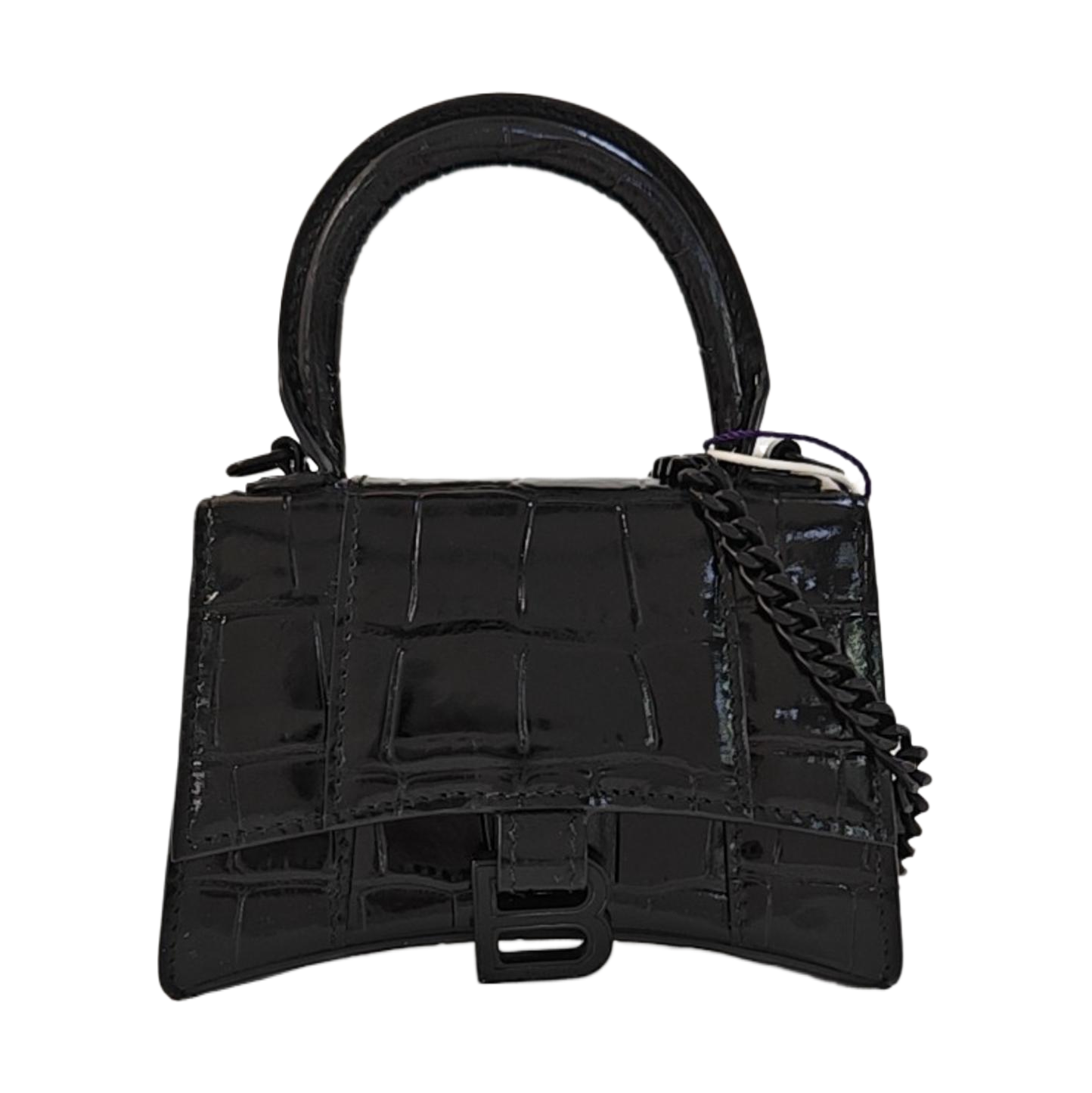 Hourglass Mini Calfskin Black