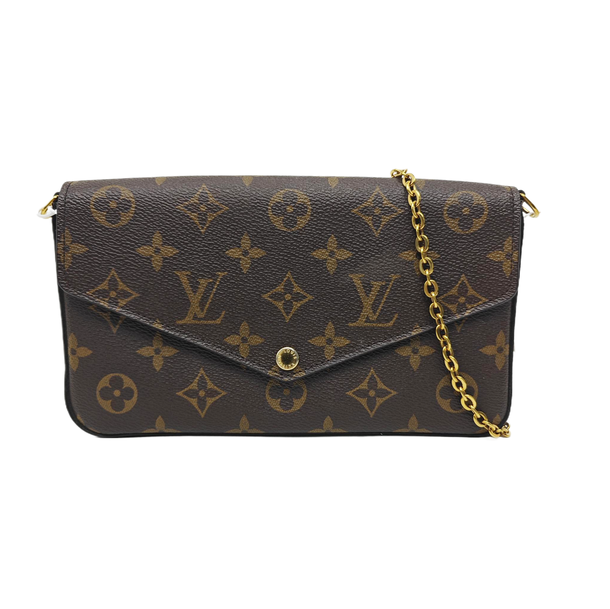 SARAH Monogram Coated Canvas Brown