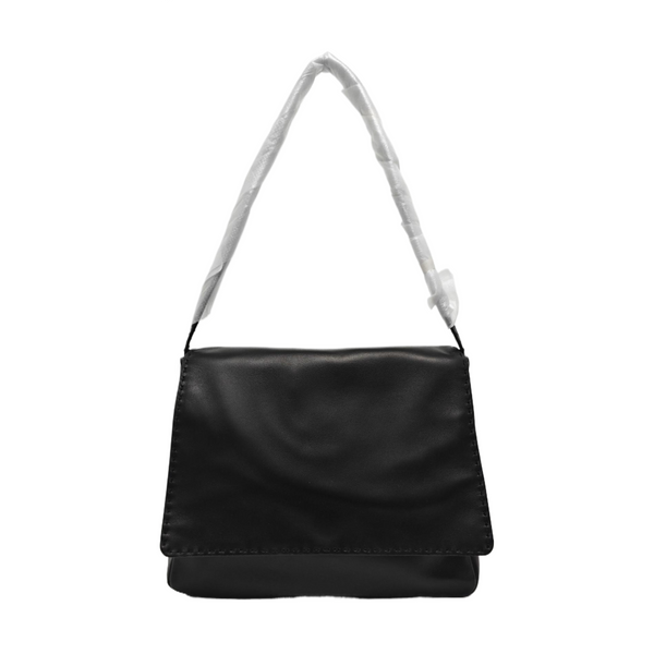 Calfskin Shoulder Bag Black