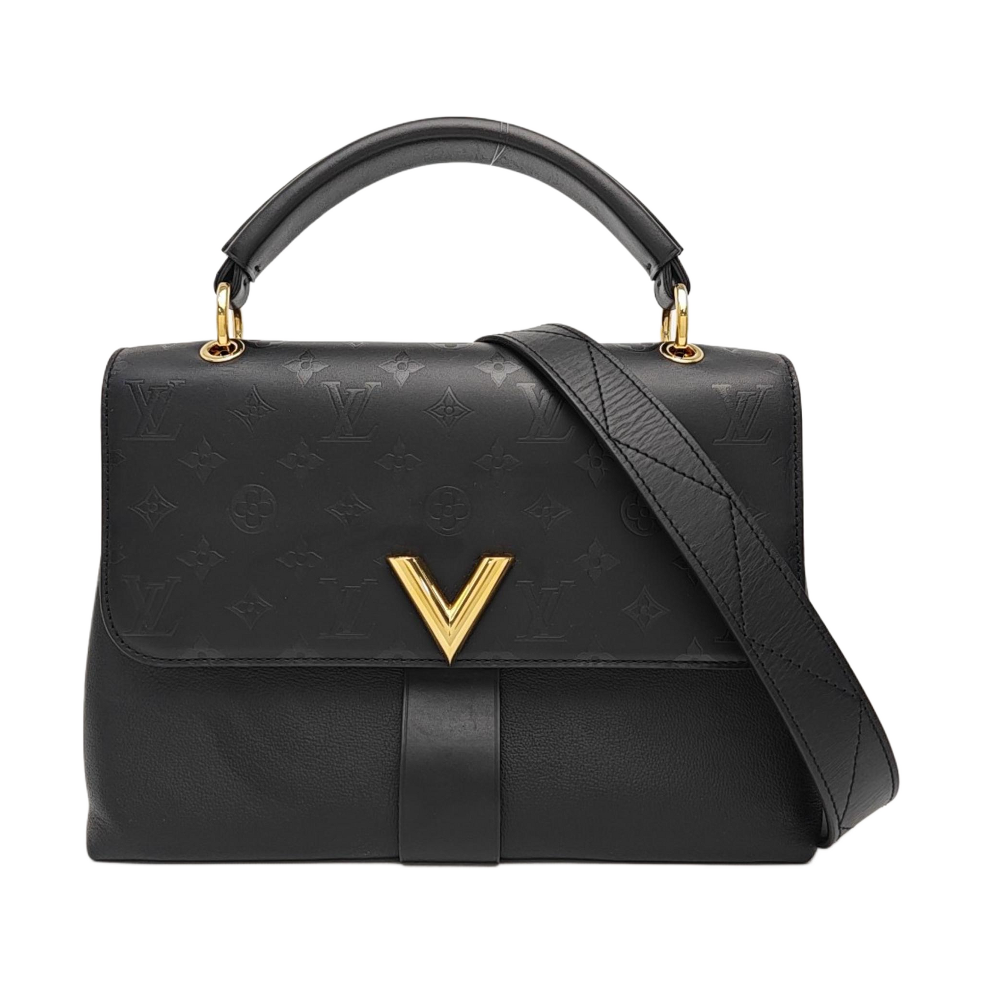 VERY Monogram Calfskin Black