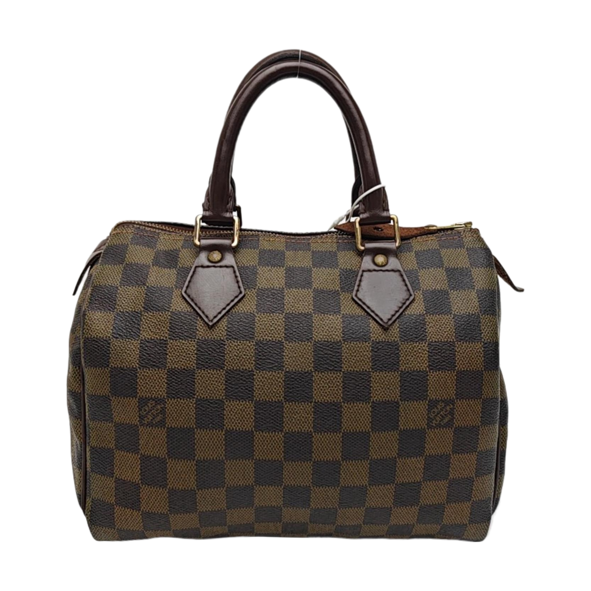 SPEEDY 25 Damier Ebene Coated Canvas Brown