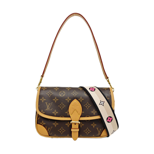 DIANE Monogram Coated Canvas Brown
