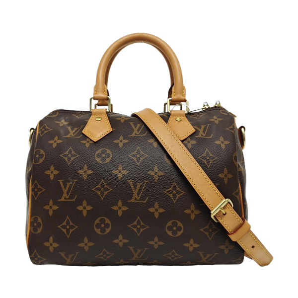 SPEEDY 25 Monogram Coated Canvas Brown