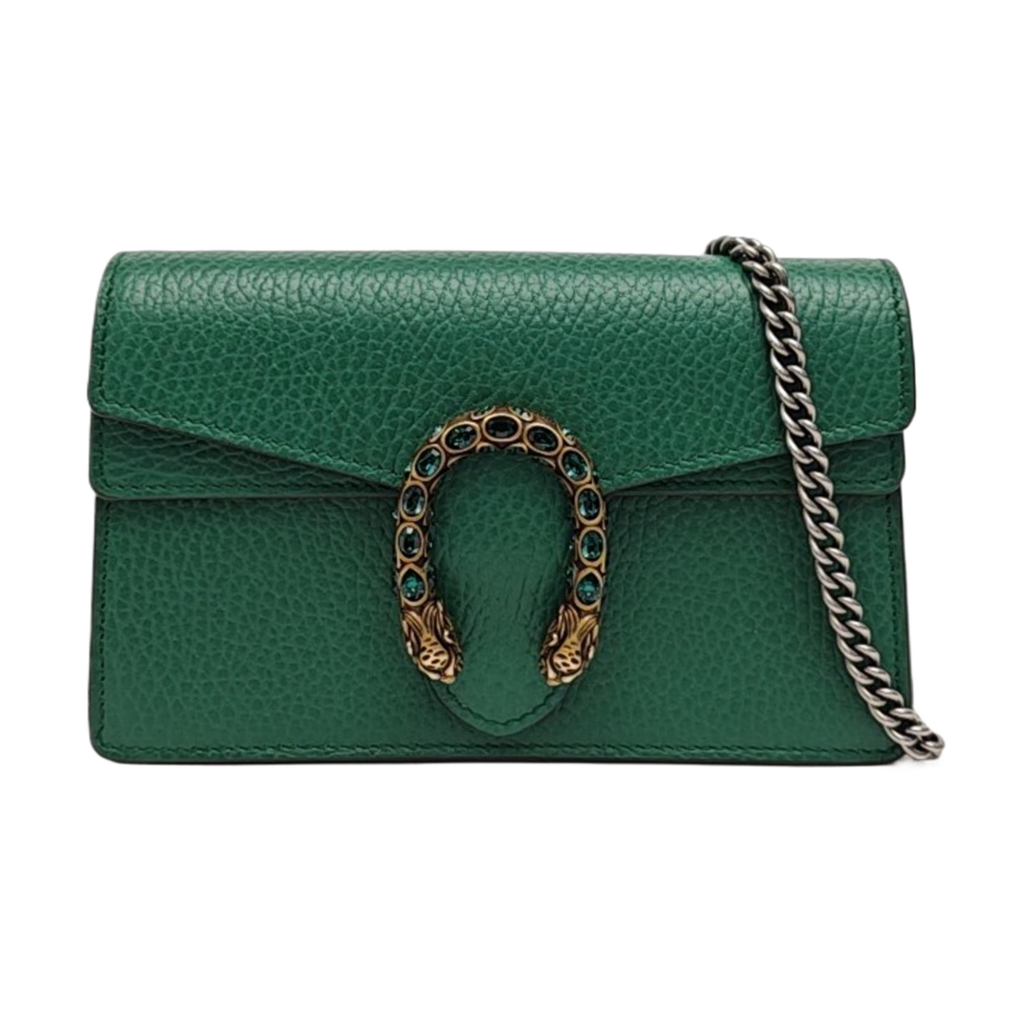Dionysus Super Mini Calfskin Green