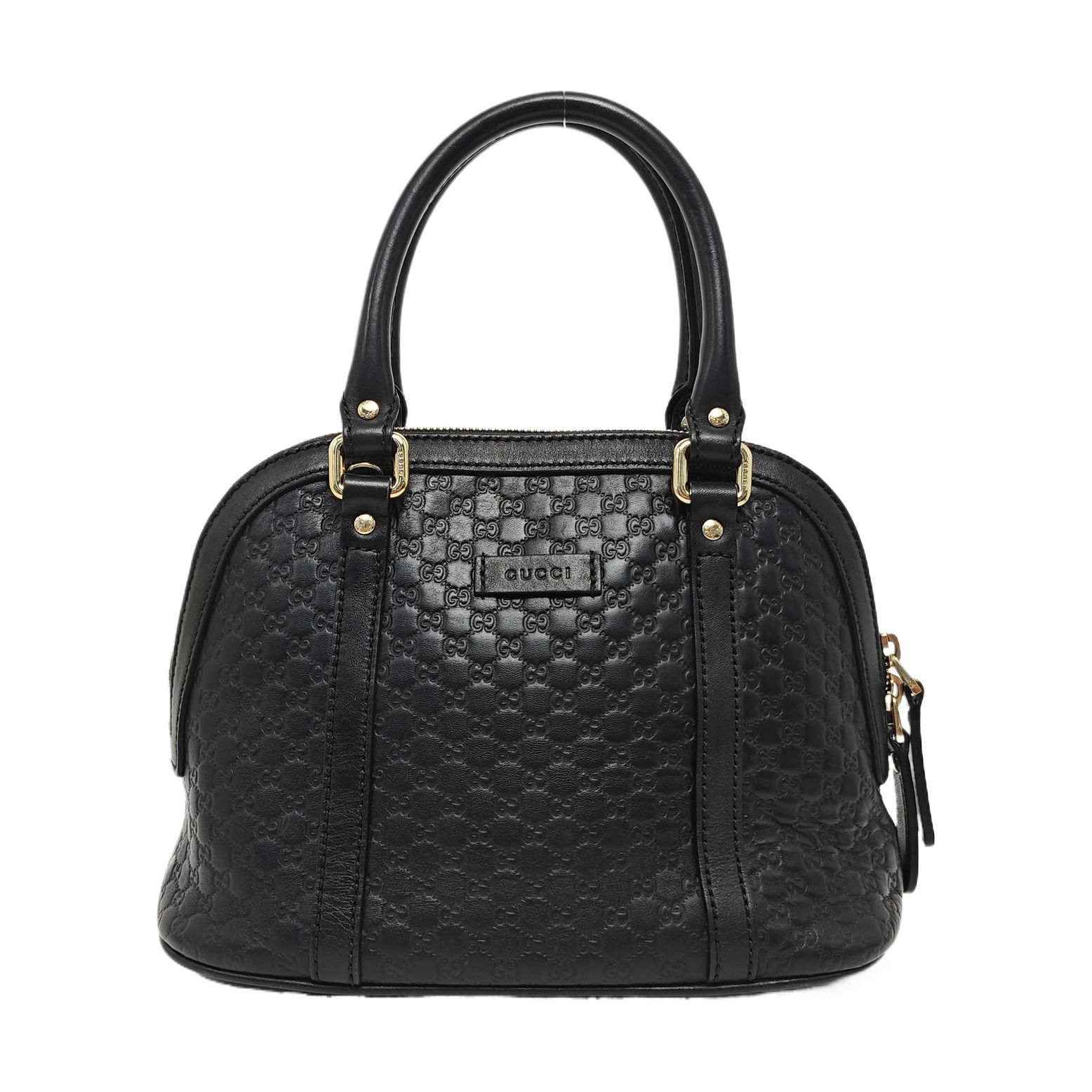 Microguccissima Monogram Calfskin Black