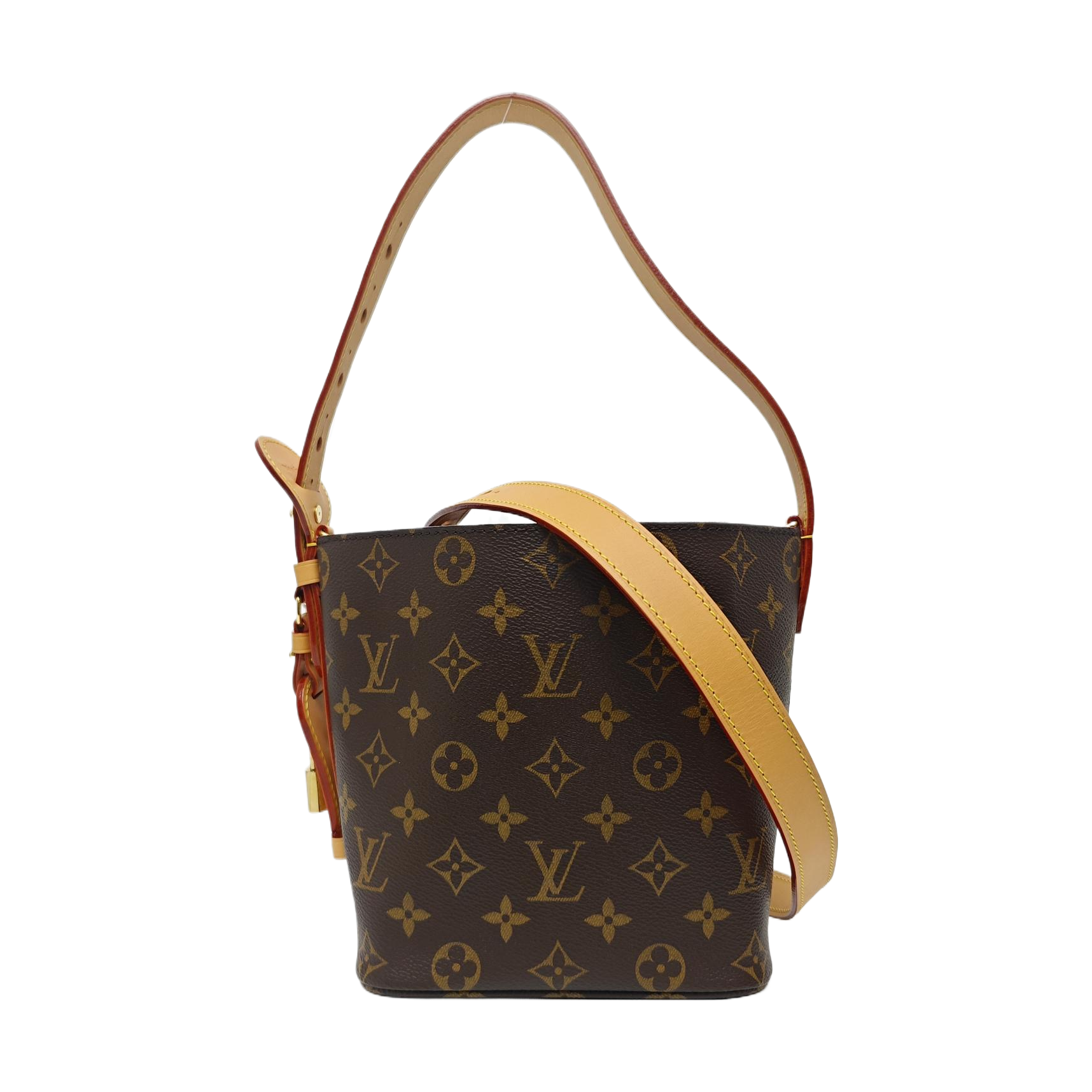 ALL IN Monogram Coated Canvas Brown