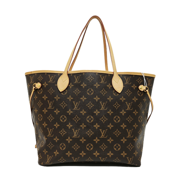 NEVERFULL MM Monogram Coated Canvas Brown