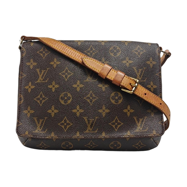 MUSETTE TANGO Monogram Coated Canvas Brown