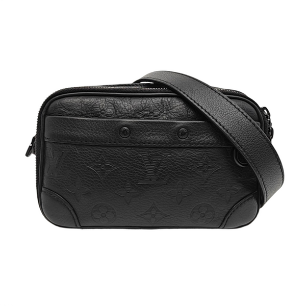 ALPHA Mini Monogram Calfskin Black