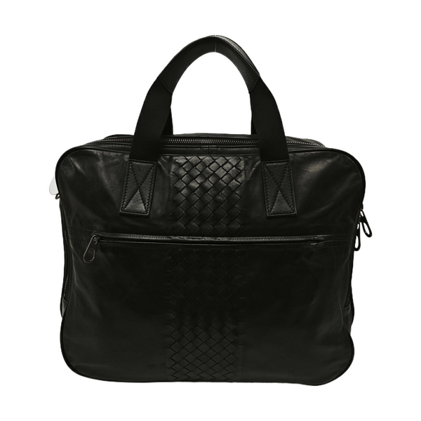 Calfskin Top Handle Bag Black
