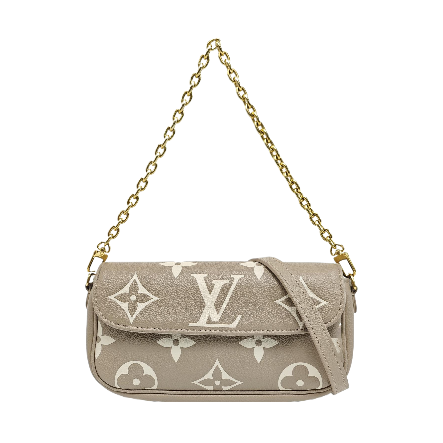 IVY Monogram Calfskin Gray