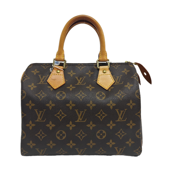 SPEEDY 25 Monogram Coated Canvas Brown