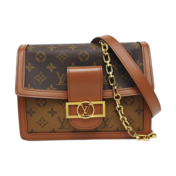 DAUPHINE MM Monogram Coated Canvas Brown