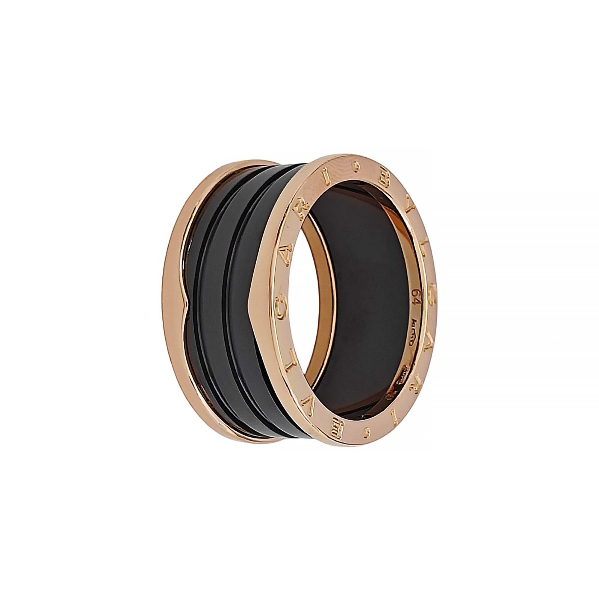 B.ZERO1 18k Rose Gold Ring EU 64