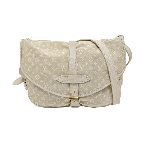 SAUMUR 28 Monogram Canvas Beige