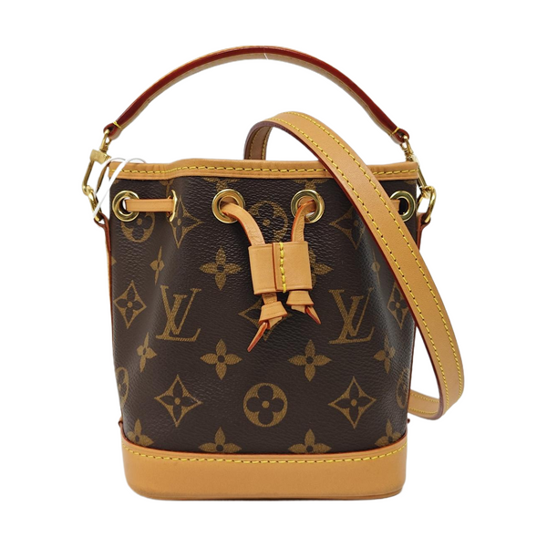 NOÉ Nano Monogram Coated Canvas Brown