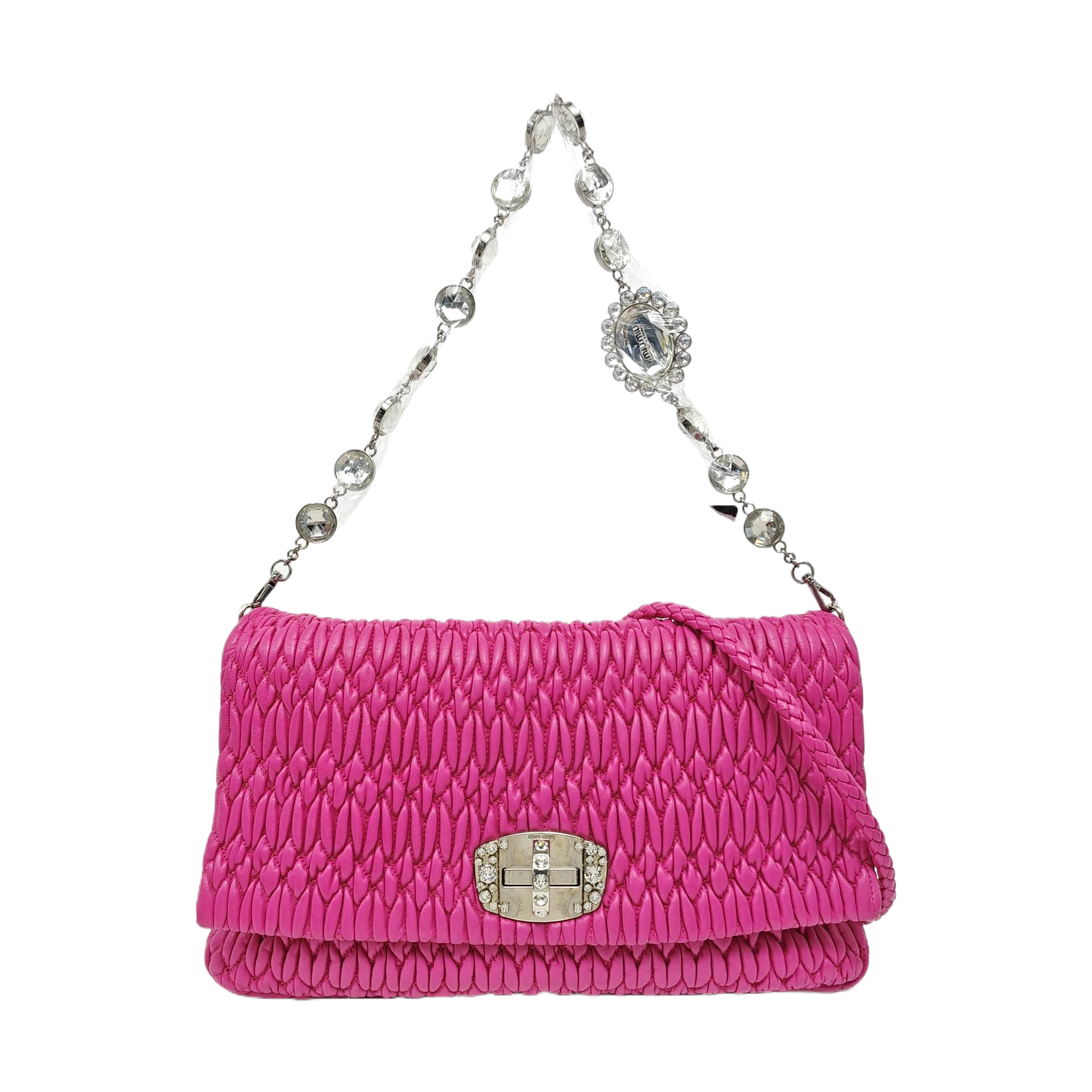 Crystal Quilted Lambskin Red
