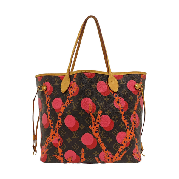 NEVERFULL MM Monogram Coated Canvas Brown