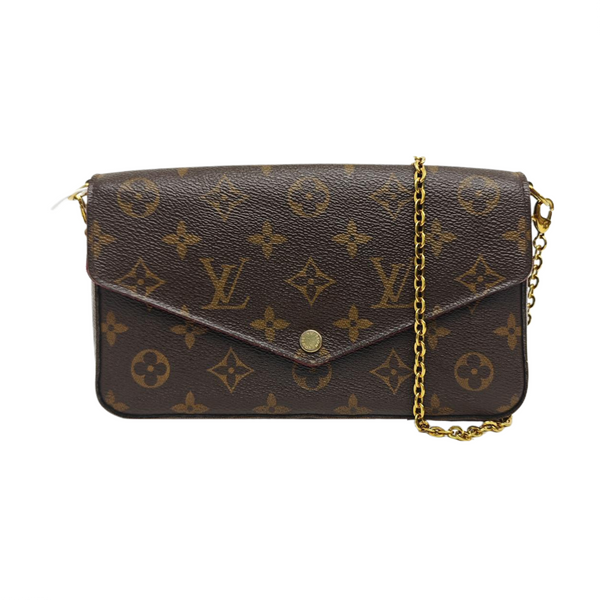 FÉLICIE Monogram Coated Canvas Brown
