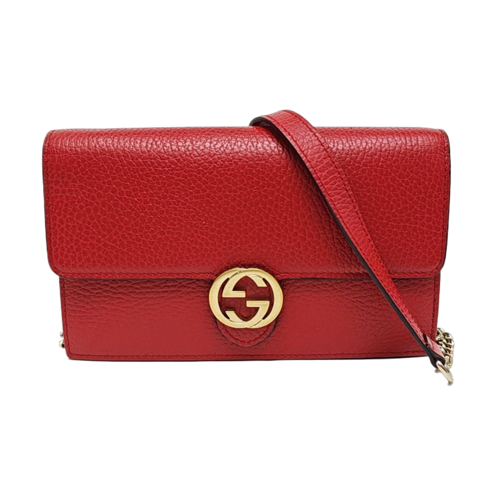 Calfskin Shoulder Bag Red