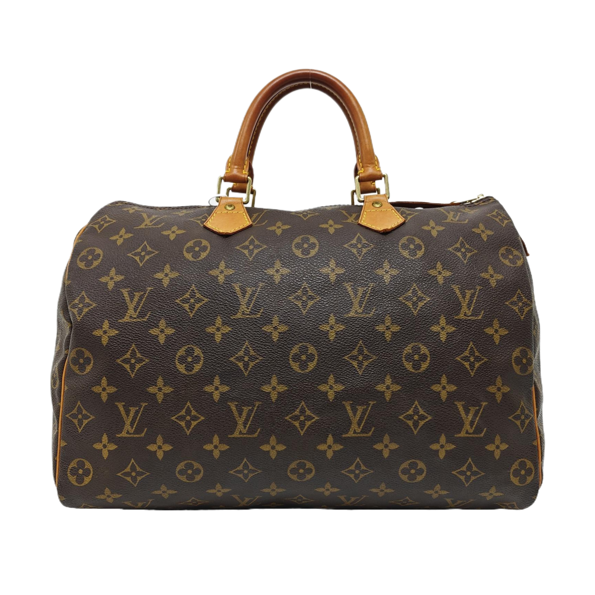 SPEEDY 35 Monogram Coated Canvas Brown