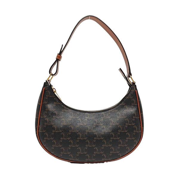 Authenticated pre-owned  AVA Coated Canvas Brown - Top Handle Bag at Looply