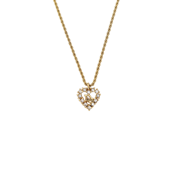 Dior Oblique Metal Gold Necklace
