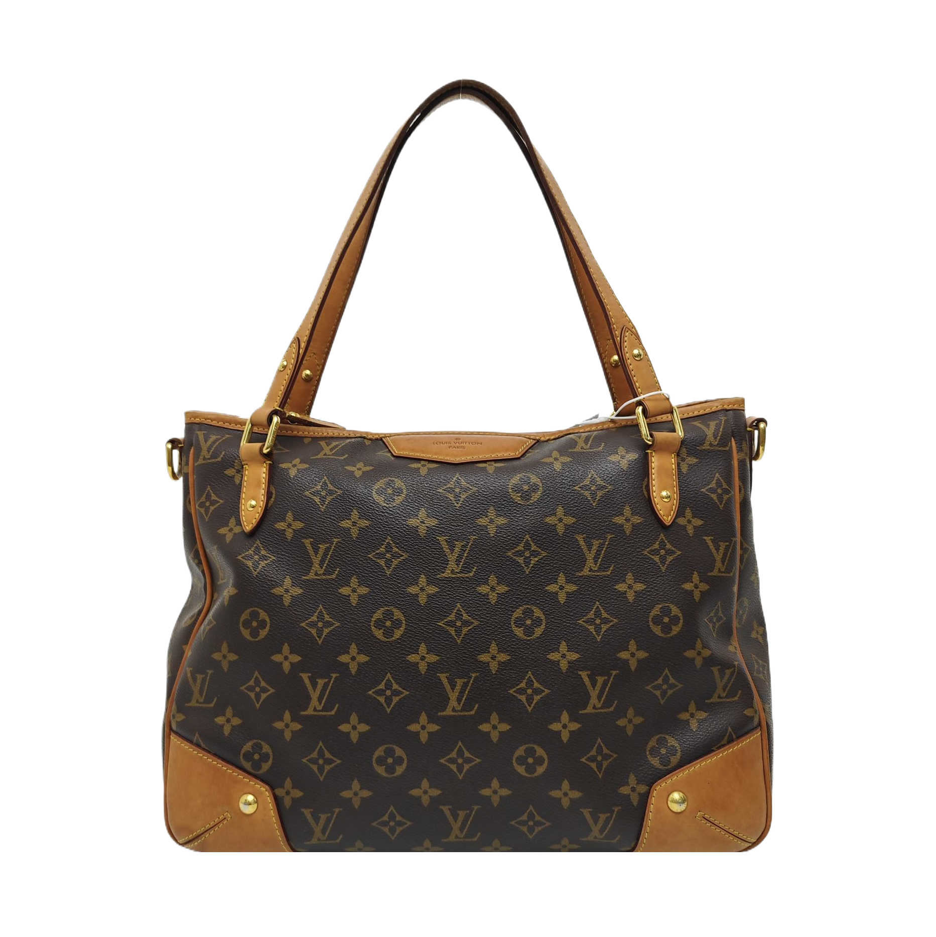 ESTRELA MM Monogram Coated Canvas Brown