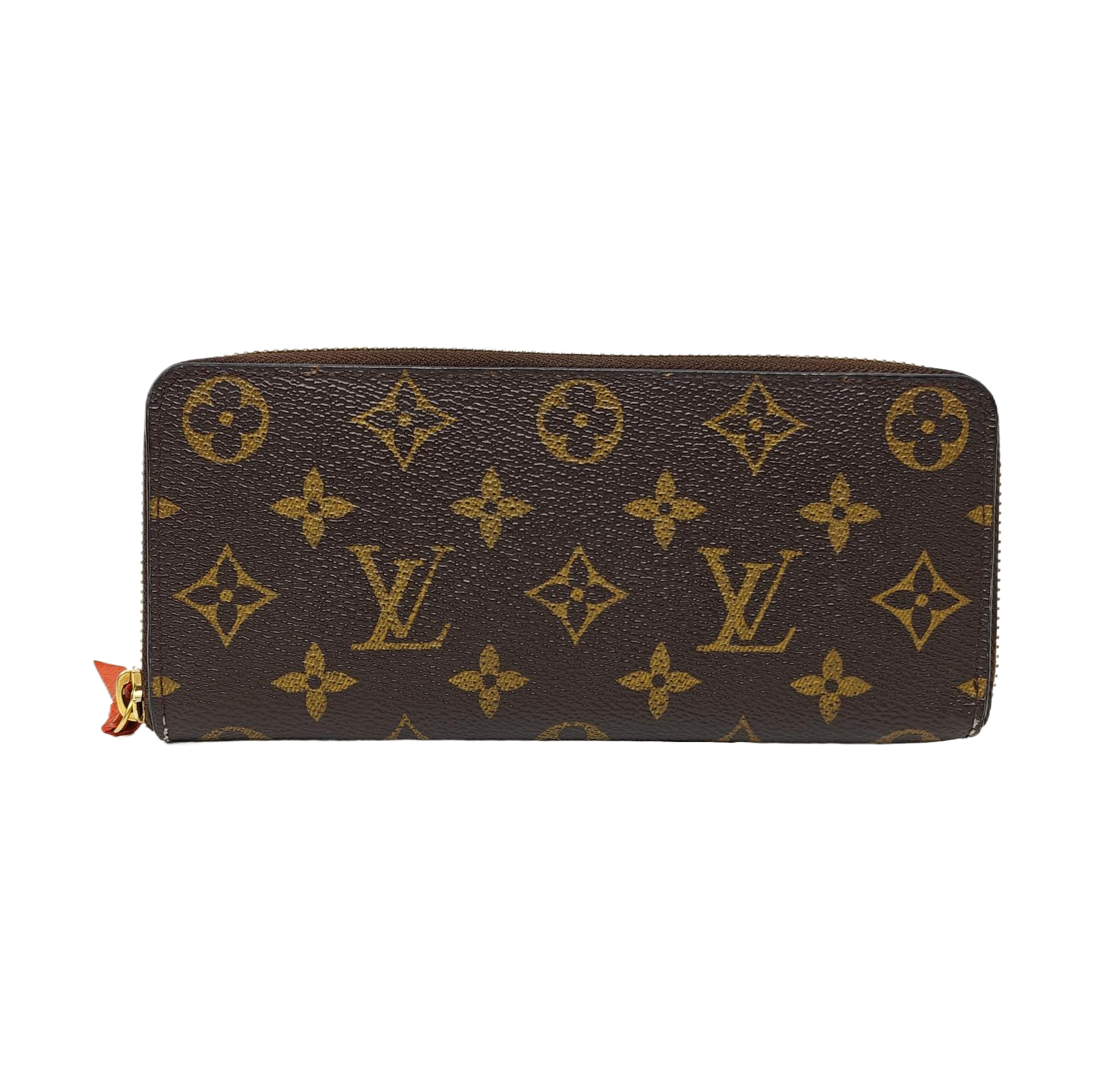 CLÉMENCE Monogram Coated Canvas Brown Wallet