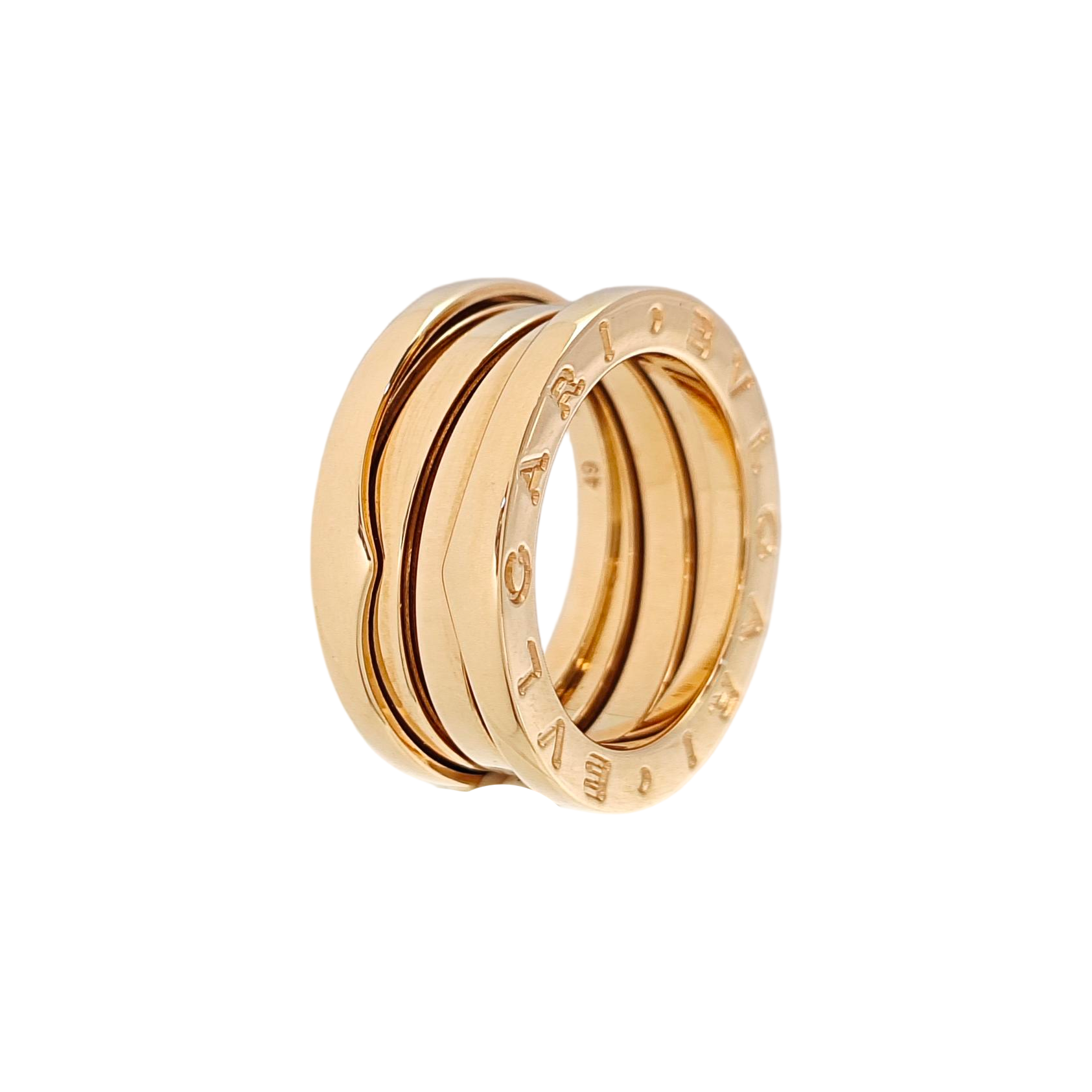 B.ZERO1 18k Rose Gold Ring EU 49