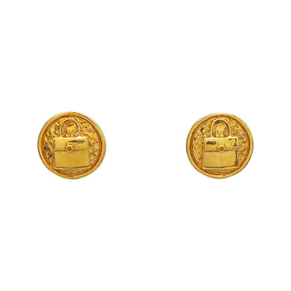 Metal Gold Clip On Earrings