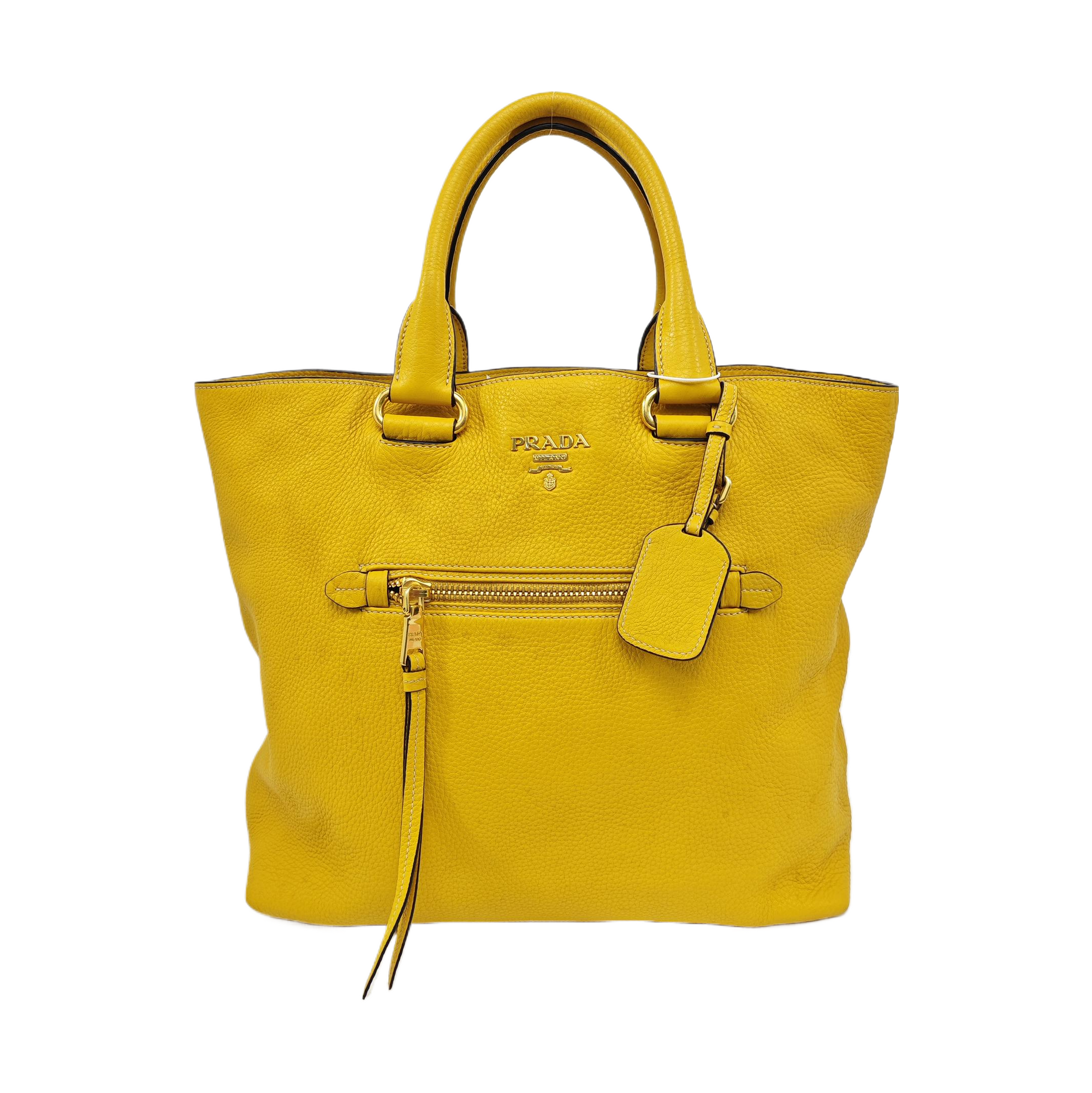 Calfskin Tote Bag Yellow
