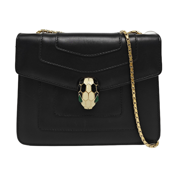 SERPENTI FOREVER Small Calfskin Black