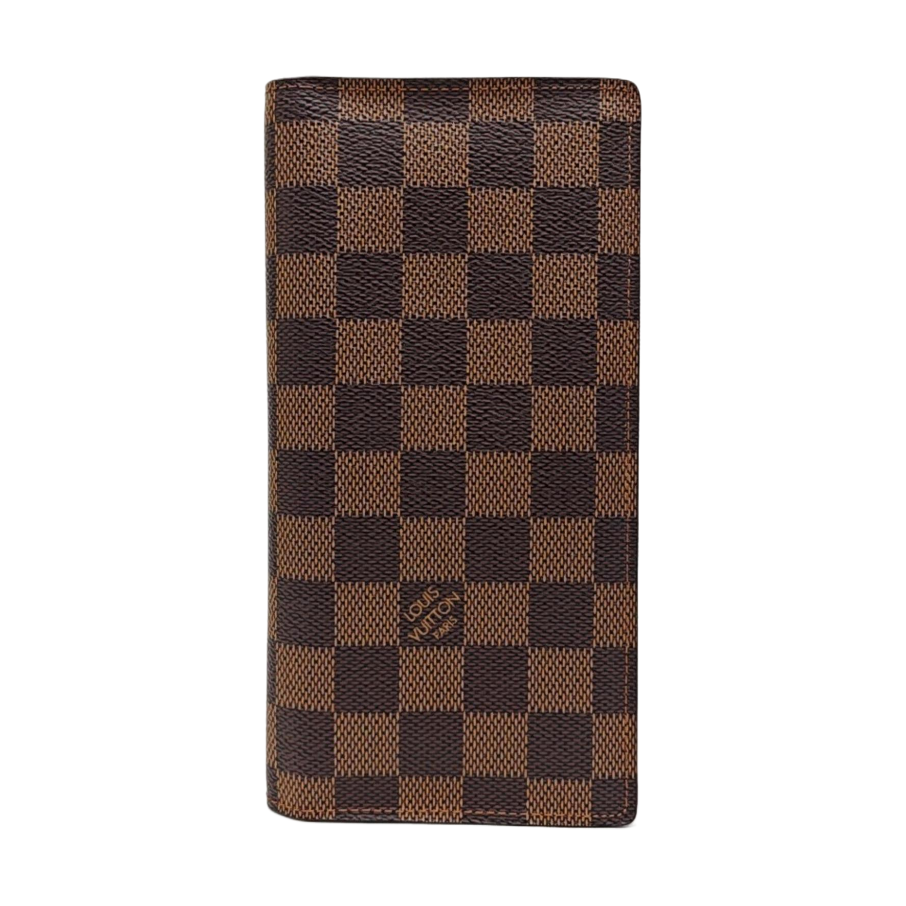 Damier Ebene Coated Canvas Wallet Brown